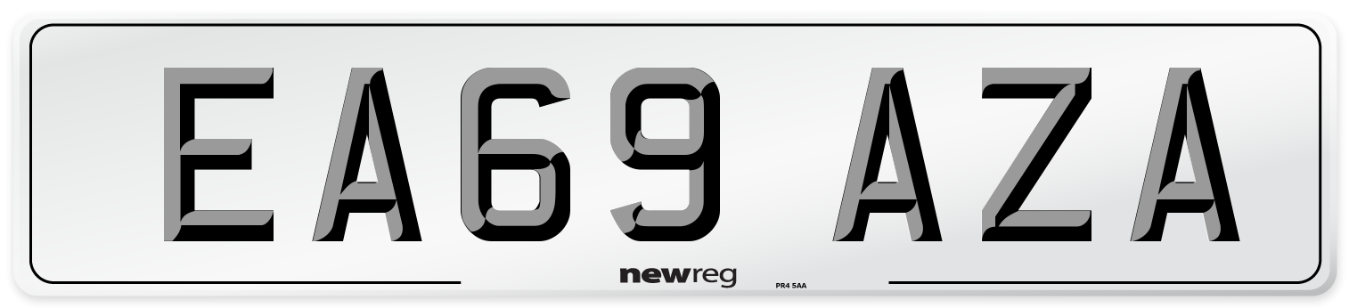 EA69 AZA Number Plate from New Reg